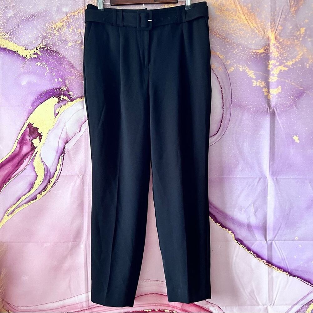 5/$30 Express Slacks Trousers Pants with Belt Black 8